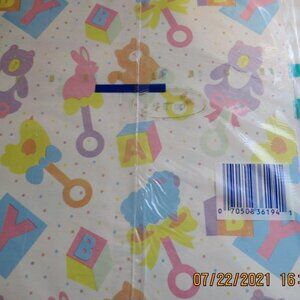 Vintage Cleo Gift Wrapping Paper A Baby All Occasion Coated Heavyweight Paper Mu